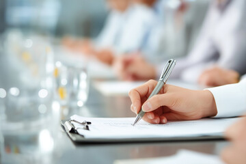Taking Notes During a Meeting