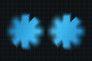 Blue Futuristic Grid Background with Abstract Shapes | Y2K Style.High-resolution digital background featuring a blue neon grid with abstract shapes. 