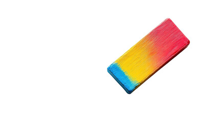 Brightly colored art tool blends vibrant hues to create stunning designs in a playful display of creativity and imagination on transparent background