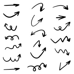 Creative UI Decorations Arrows. A set of playful doodles perfect for creative projects, posters, stories and presentations.