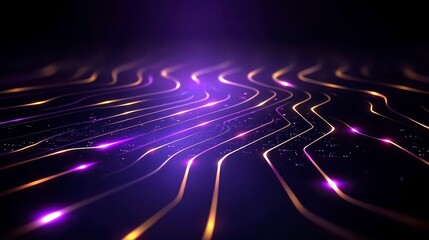 Abstract high speed data transfer with ultra fast broadband digital cyber tech motion luminous connections neon pathways and futuristic tech grid vibrant colors and dynamic flow. Rapid