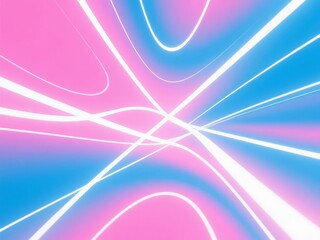 Abstract Gradient Background with Curving Light Lines