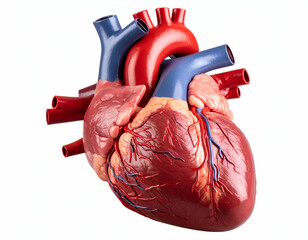 Vividly rendered human heart anatomical model reveals the intricate pathways of life.