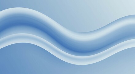 Obraz premium Light Blue Minimal Calming Wave Background