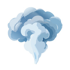 White realistic fire smoke set on dark background. Vector wavy mist, hot food steam, cigarette fume and haze with sky overlay texture. Tea, coffee or water vapor.vapour, effect, fire, flames, flow, 