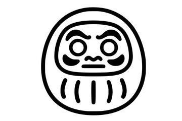 Vector Illustration of Daruma Doll Icon