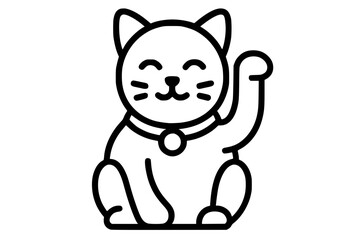 Vector Illustration of Lucky Cat Icon