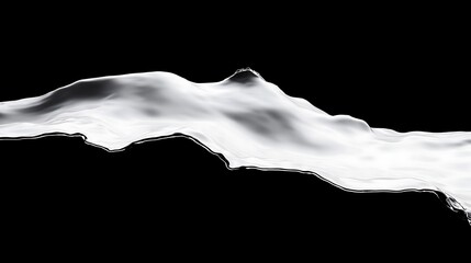 Abstract white liquid flow