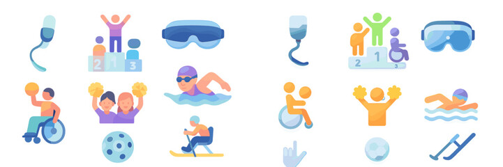 Diverse sports activities showcase various abilities at an inclusive sporting event for all ages and skill levels