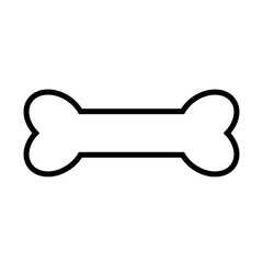 シンプルな骨のイラストアイコン