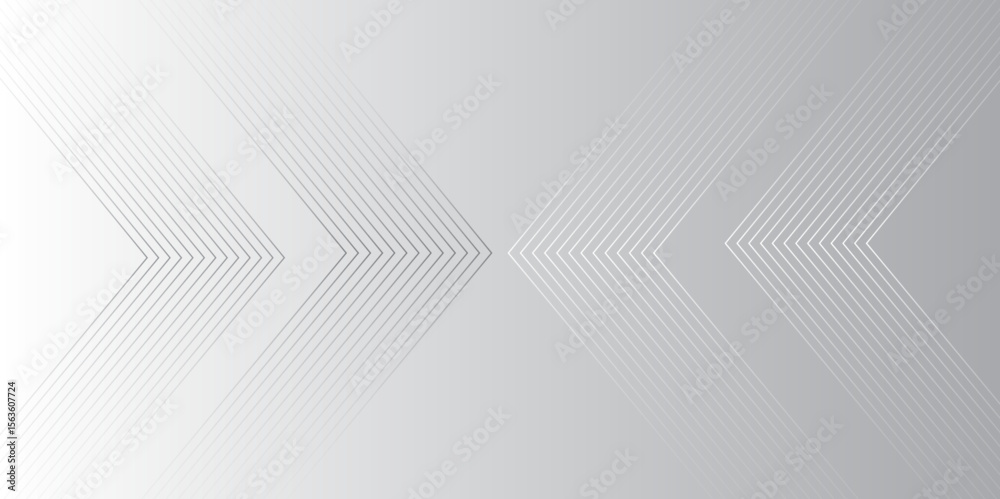 Poster Abstract arrow striped line direction geometric design. modern technology creative Trendy background. abstract grey gradient background design business banner pattern, template, Vector illustration.