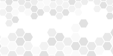 Abstract hexagon background. Futuristic abstract honeycomb mosaic grey technology background. Surface polygon pattern with glowing hexagon paper texture and futuristic business. graphic concept.	
