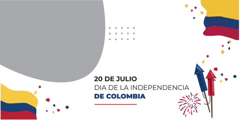 Social media poster for 20 of July in Colombia.