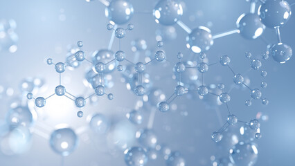 amoxicillin molecular structure 3d, antibiotic structural chemical formula view from a microscope