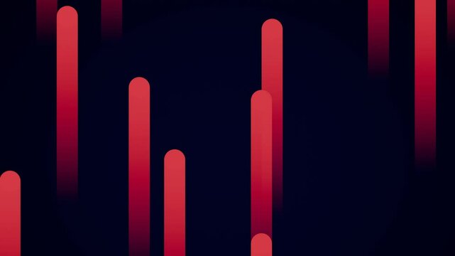 Looping Animation of Red Vertical Lines Moving Upward on a Dark Purple Background.