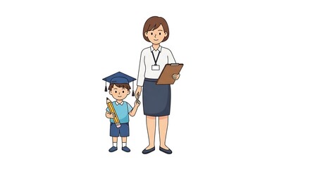 Proud Teacher and Graduating Student A Celebration of Education