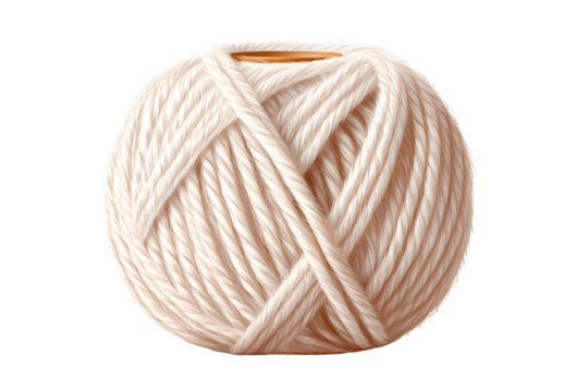ball of wool isolated on transparent background