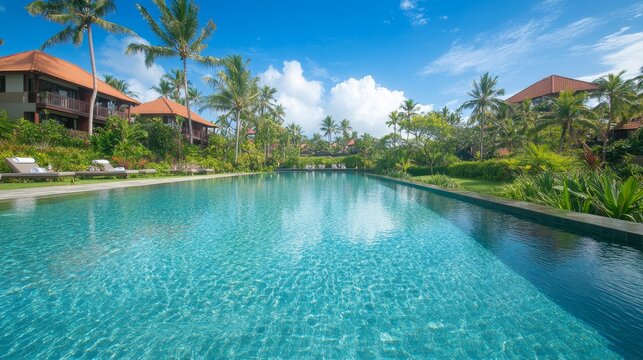 Luxury resort pool with breathtaking ocean view relaxation and tranquility await