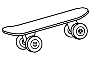 skateboard wheels silhouette vector illustration