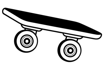 skateboard wheels silhouette vector illustration