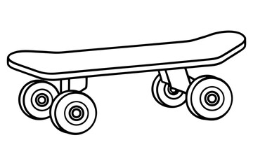 skateboard wheels silhouette vector illustration