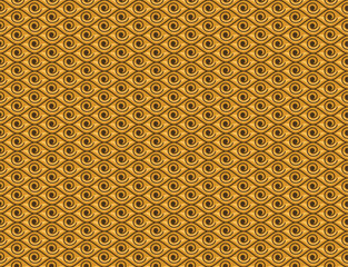 Motif eye Wave Tribal ornament design seamless pattern
