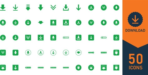 Download Icons Collection Set – Flat, Circular, Square, and Badge Styles