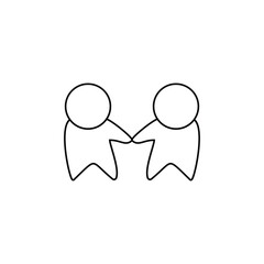 People Engagement Icon Line Symbol