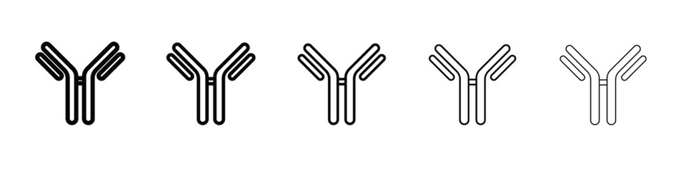 Antibody icon vector Illustration style for mobile app, website ui designs