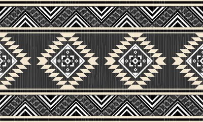 Navajo tribal vector seamless pattern. Native American ornament. Ethnic South Western decor style. Boho geometric ornament. Vector seamless pattern. Mexican blanket, rug. Woven carpet illustration