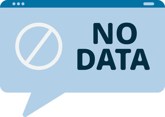 No Data Folder Icon Illustration for Empty File or Missing Information