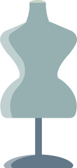 Flat Tailor Mannequin Icon for Fashion and Sewing Design Projects