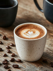 Brewing the perfect coffee a cozy home experience capturing close-up photography of flavorful aroma in a rustic atmosphere