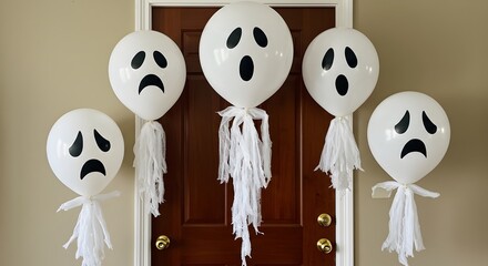 Obraz premium Spooky Halloween Home Decoration | Haunted Room, Pumpkins & Ghostly Vibes