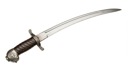 Antique curved blade weapon