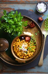 Chana Dal Sundal / South Indian Savoury Lentil Dish
