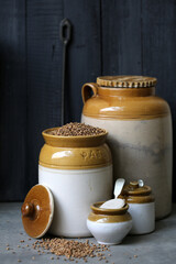 Ceramic Pickling Jars / Indian Barnis