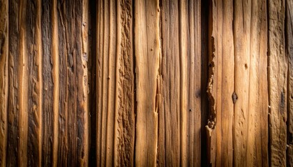 weathered wooden surface with deep horizontal grooves