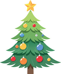 Classic Christmas Tree Vector