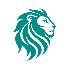 Curled Sleeping Lion On Ground Silhouette