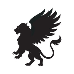 Lion With Angelic Wings Fantasy Style