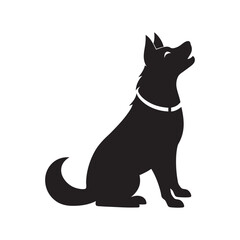 German Shepherd Dog Collar Howling Scene