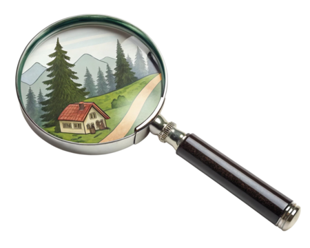 "Magnifying Glass Zooming In | Isolated on White Background | Search and Investigation Symbol"