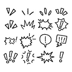 Set of Angry Speech Bubble