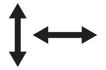 Thin Double arrow transparent icon. Double arrow symbol design from Web navigation collection. Black horizontal double arrow. Vector 10 Eps.