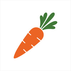 Carrot Icon — Fresh Vegetable Symbol, Healthy Food Graphic, Vector Clipart