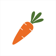 Carrot Icon — Fresh Vegetable Symbol, Healthy Food Graphic, Vector Clipart