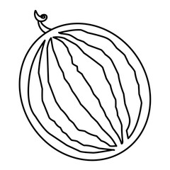 Watermelon slice vector icon