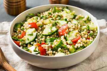 Healthy Homemade Mediterranean Couscous Salad