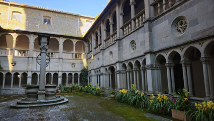 Fototapeta premium Historic Cloister in Lazio